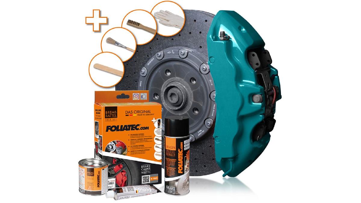 Foliatec+Set+peinture+%C3%A9triers+de+freins+-+miami+beach+bleu+luisant+-+3+Components